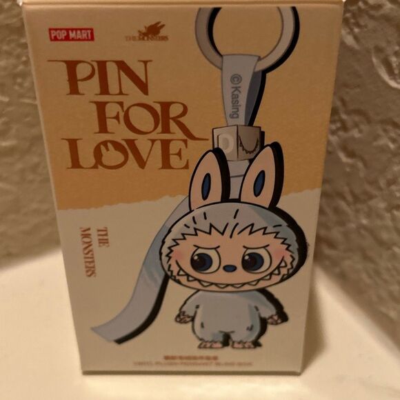 Authentic PopMart Labubu The Monsters Pin for Love Series “F” Yellow Plush Penda - Picture 8 of 14